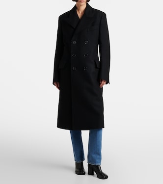 Double-breasted virgin wool coat  | Maison Margiela