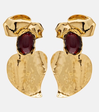 Embellished clip-on earrings | Saint Laurent