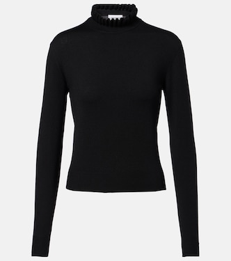 Jersey en mezcla de lana festoneado | McQueen