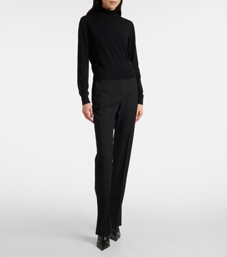Jersey en mezcla de lana festoneado | McQueen