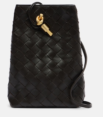 Andiamo Intrecciato编织皮革手机小袋 | Bottega Veneta