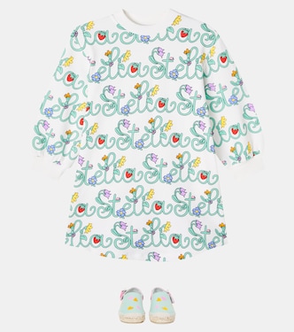 Logo cotton jersey sweatshirt dress | Stella McCartney Kids