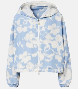 Chaqueta Noisetier floral con capucha | Moncler