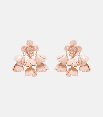 Flower Cloud enamel drop earrings | Chloé