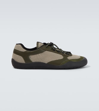 Speedrock leather-trimmed sneakers | Prada