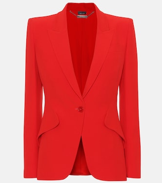 Single-breasted crêpe blazer | McQueen