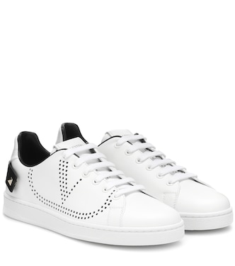 Valentino Garavani BACKNET leather sneakers | Valentino Garavani