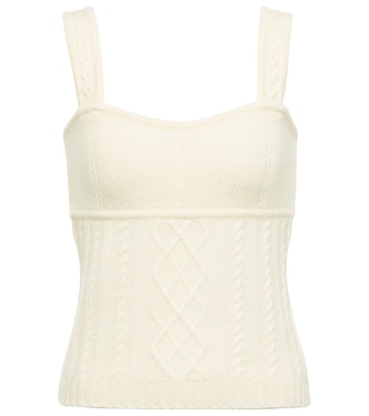 Top de cachemir con punto trenzado | CO