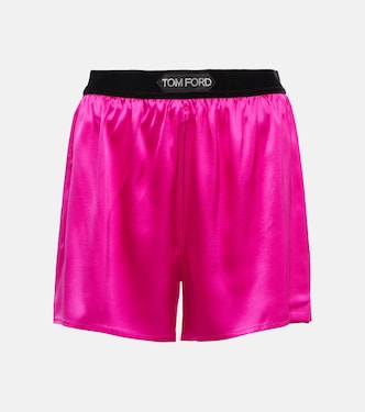 Shorts in misto seta a vita alta | Tom Ford
