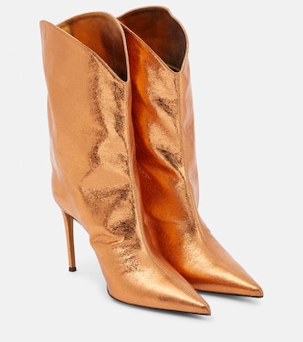 Metallic leather ankle boots | Alexandre Vauthier