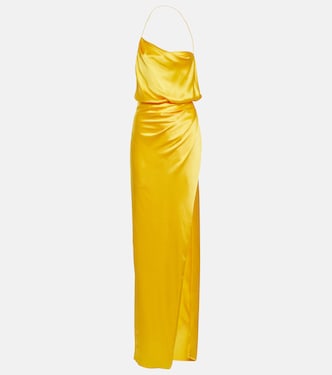 Halterneck silk charmeuse gown | The Sei
