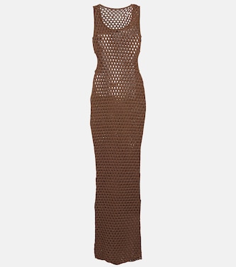 Abito midi Aline in crochet con cut-out | SIR