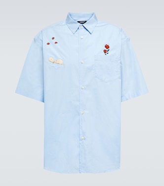 Camisa en popelín de algodón bordada | Undercover