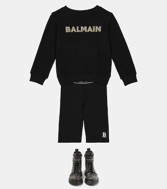 Sweatshirt aus Baumwoll-Jersey | Balmain Kids