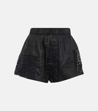 Shorts Rayure patchwork in cotone | SIR