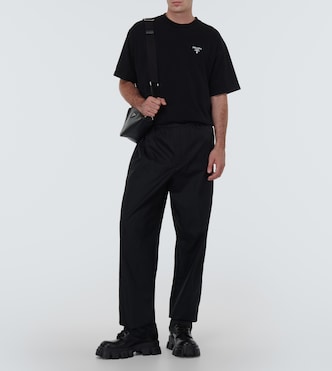 T-shirt in cotone con logo | Prada