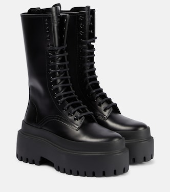 Botas con plataforma de piel | Dolce&Gabbana