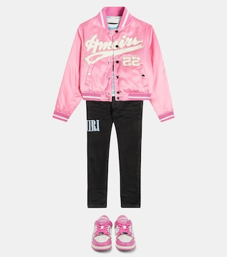 Bomber de satén con logo | Amiri Kids