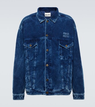 Cotton corduroy blouson jacket | Miu Miu