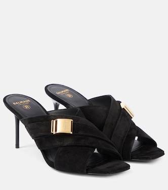 Mules Uma en daim | Balmain