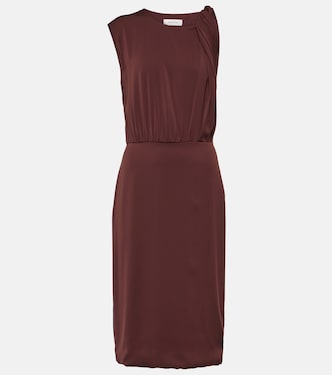 Vestido midi Cris de georgette de mezcla de seda | Sportmax