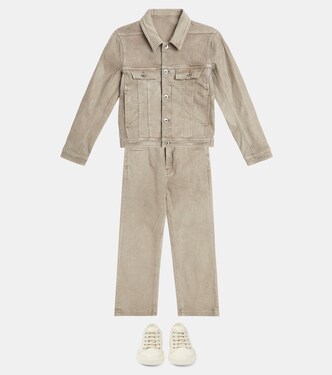 Pantaloni Geth in misto cotone | Rick Owens Kids