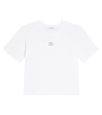 Camiseta DG de jersey de algodón | Dolce&Gabbana Kids