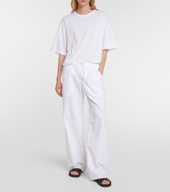 Weite Mid-Rise-Hose Jugi aus Baumwolle | The Row