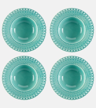 Fantasia set of 4 ceramic soup plates | Bordallo Pinheiro