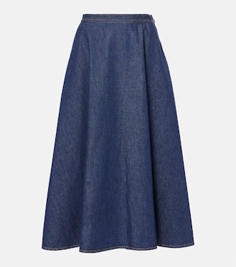 Falda midi de denim | Gucci