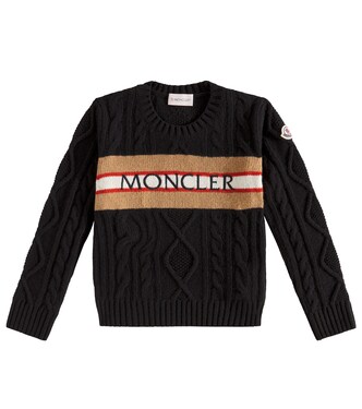 Logo virgin wool sweater | Moncler Enfant