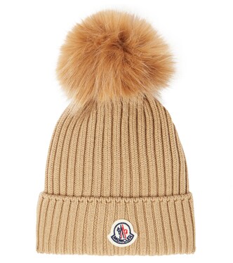 Logo virgin wool beanie | Moncler Enfant