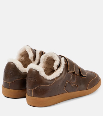 Baskets Beth en cuir et shearling | Isabel Marant