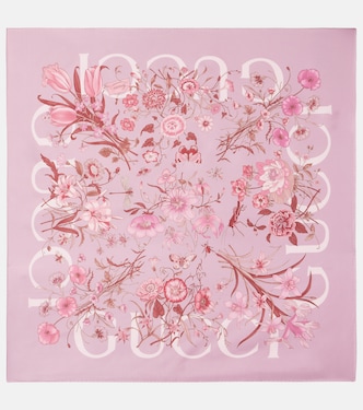 GG Shadow silk scarf | Gucci