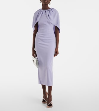 Abito midi in crêpe di raso | Roland Mouret