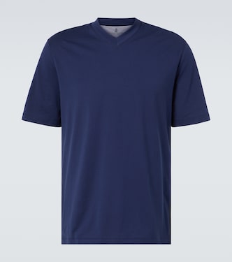 T-Shirt aus Baumwoll-Jersey | Brunello Cucinelli