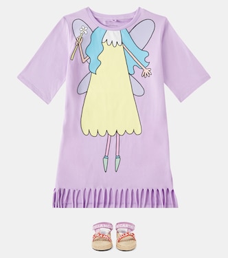 Abito in jersey di cotone con stampa | Stella McCartney Kids
