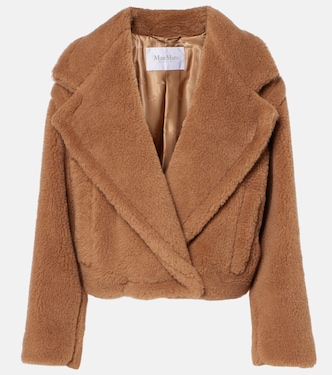 Gardone camel hair and silk teddy coat | Max Mara