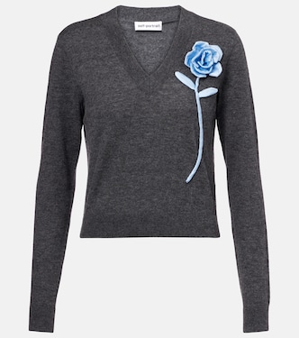 Pullover in lana e cashmere  | Self-Portrait