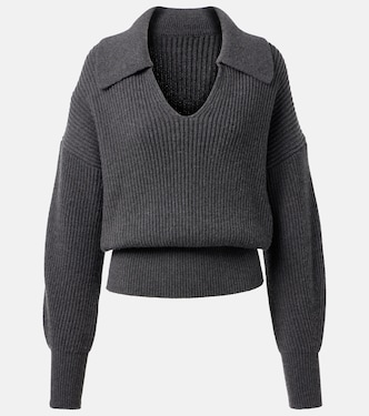 Ribbed-knit wool-blend polo sweater | Joseph