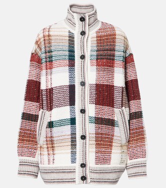 Zigzag wool, cotton, and alpaca cardigan | Missoni