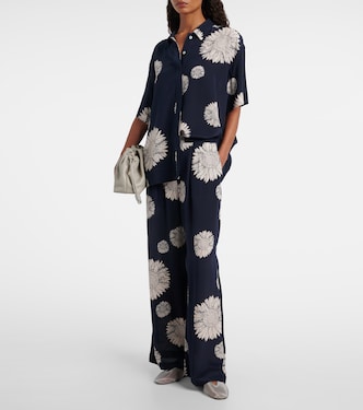 Montauk floral silk crêpe shirt | Asceno
