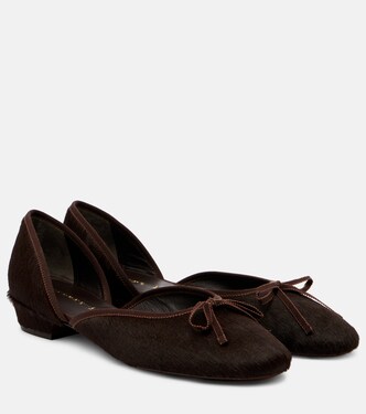24/7 calf hair d'Orsay ballet flats | Herbert Levine
