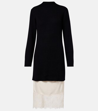 Willow wool-blend sweater dress | Staud