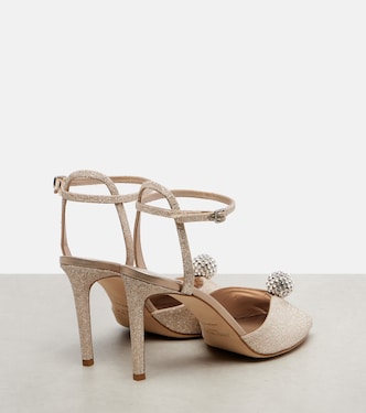 Sacora 85 glitter peep-toe sandals  | Jimmy Choo