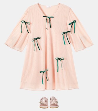 Bow-detail tulle dress | Oséree Kids