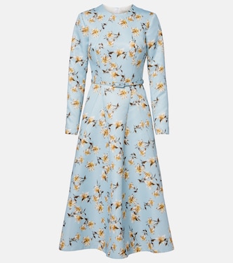 Abito midi Ucellina con stampa floreale | Emilia Wickstead