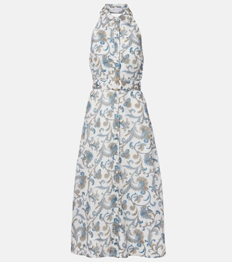 Mackey paisley ramie midi dress | Veronica Beard