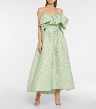 Midikleid aus Matelassé | Monique Lhuillier