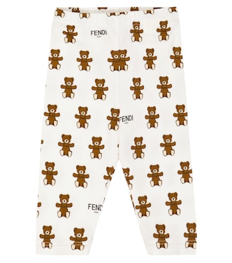 Bébé – Legging imprimé en coton mélangé | Fendi Kids